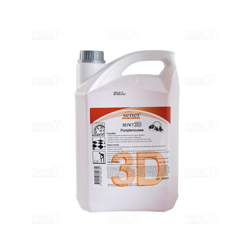 Détergent sols et surfaces 3D - Pamplemousse Détergent sols et surfaces 3D - Pamplemousse