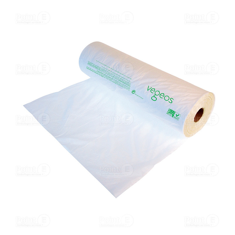 Sacs Bio sans bretelles en rouleaux à plat | 60% matières biosourcées Sacs Bio sans bretelles en rouleaux à plat | 60% matières biosourcées