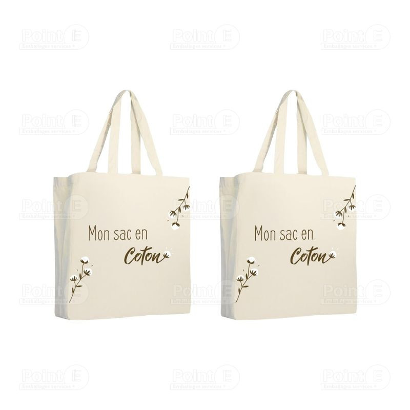 Cabas coton "Mon sac en coton" Cabas coton "Mon sac en coton"