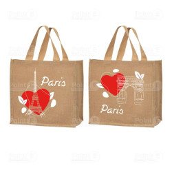 Cabas jute "Paris"