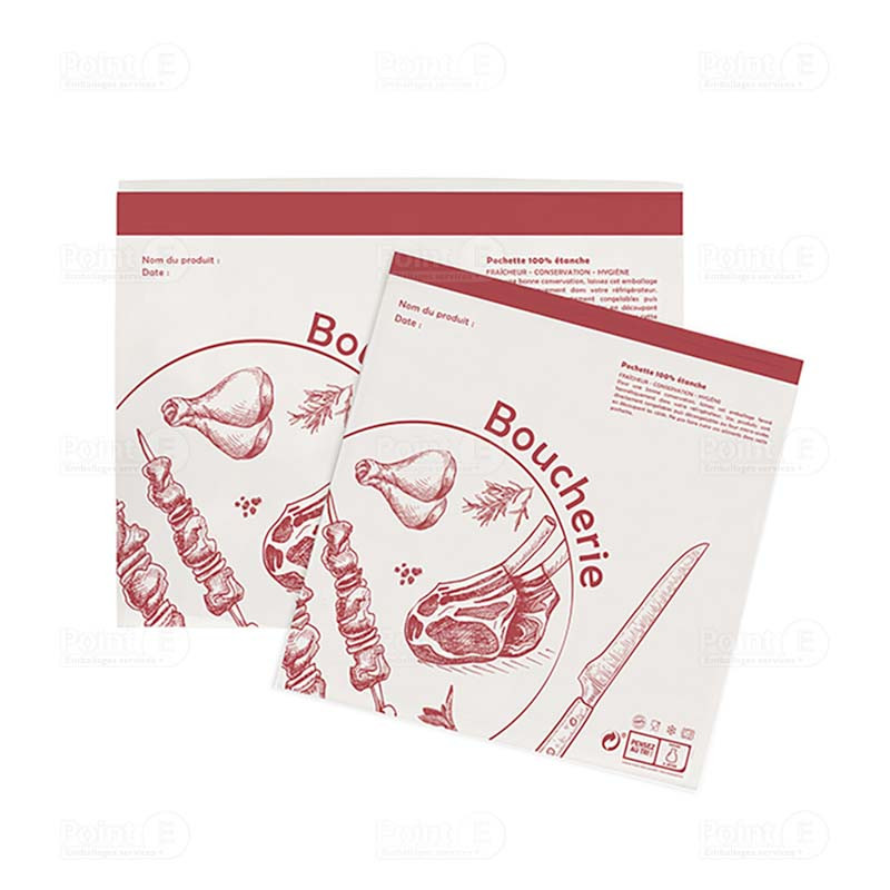 Pochettes adhésives "Boucherie" Pochettes adhésives "Boucherie"