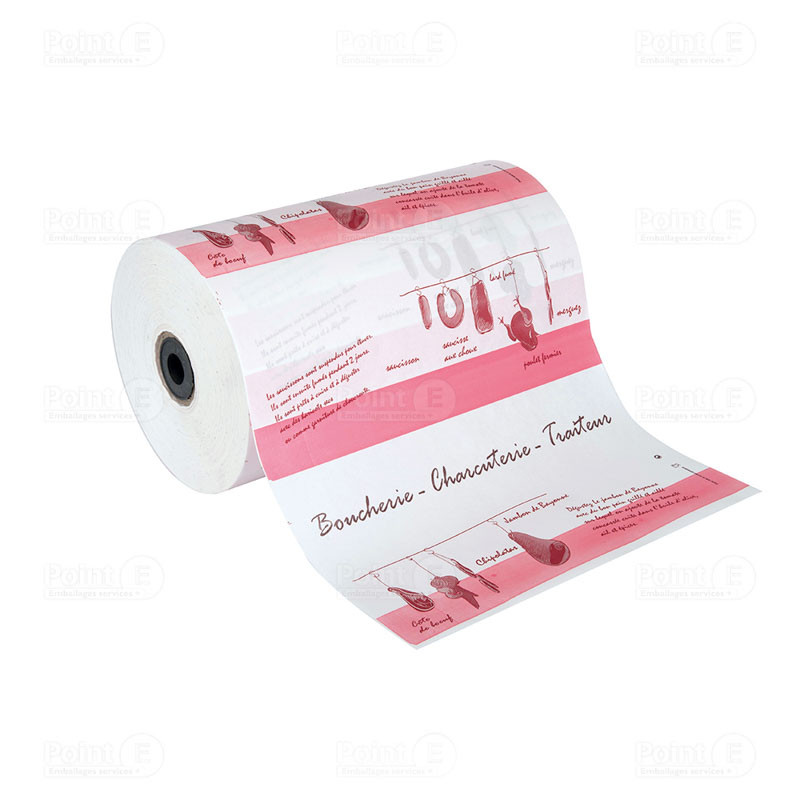 Bobine papier thermoscellable "Boucherie-Charcuterie-Traiteur" Bobine papier thermoscellable "Boucherie-Charcuterie-Traiteur"